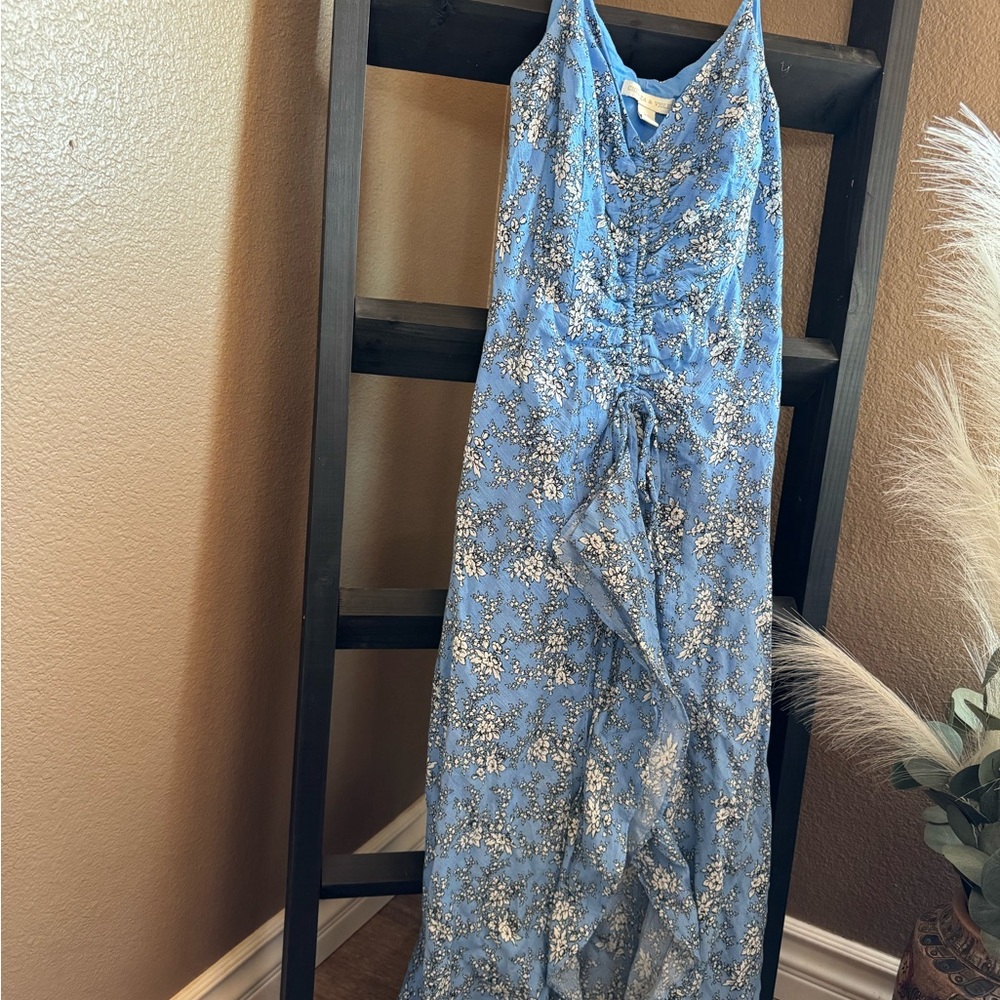 Chelsea & Violet Blue Spaghetti Strap Maxi Sundress